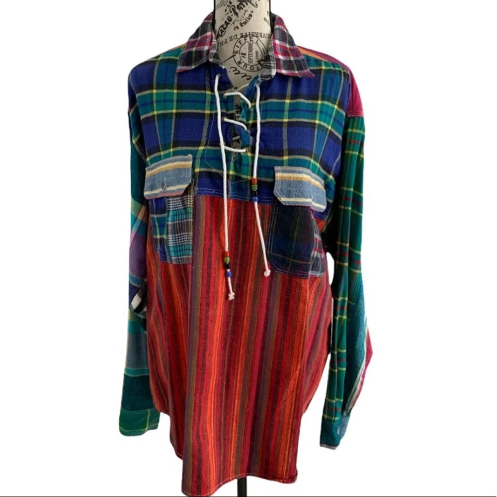 Joujou Women's OSFM plaid Shirt